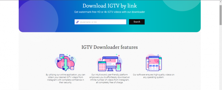 Download IGTV by link